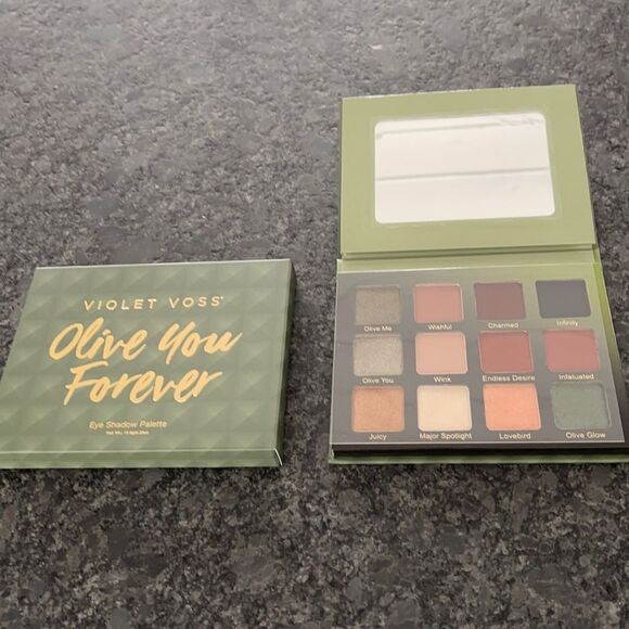Violet Voss Olive You Forever eye shadow palette 12 shades shimmer+matte - Picture 4 of 8